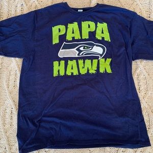 Seattle Seahawks shirt blue size large